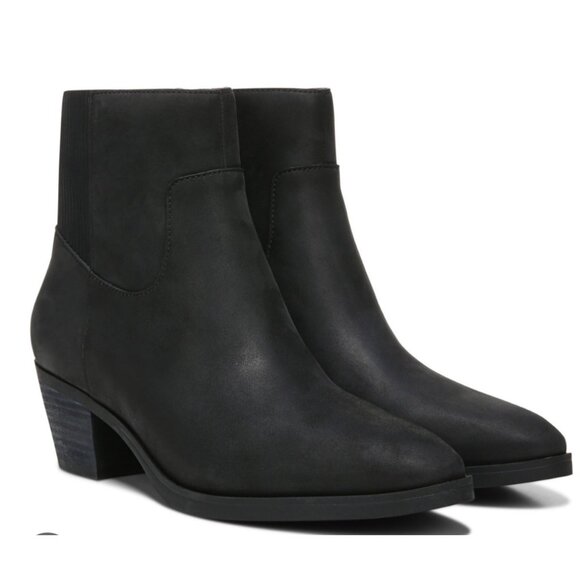 Vionic Water Proof Shantelle US 5 EU 36 Black Suede Heal Booties Arch Support N - Picture 13 of 13